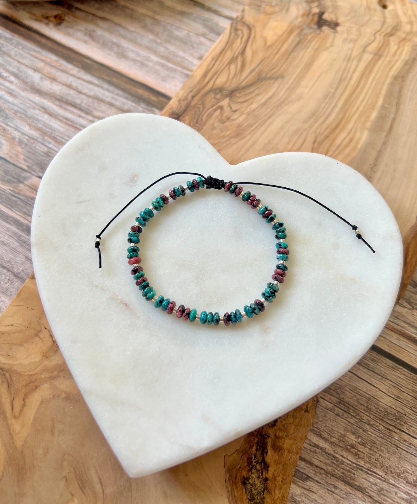 4mm gemstone stacking bracelet