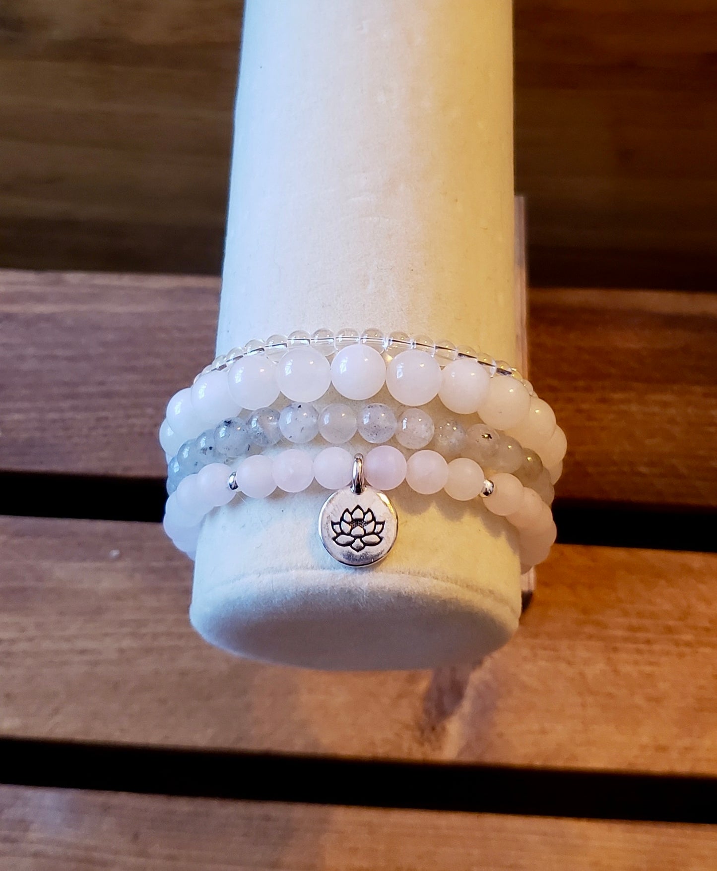 Bracelet stack~ soft lotus