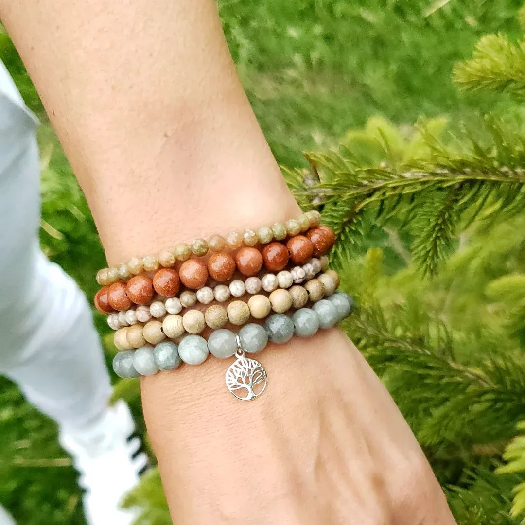 Bracelet stack~ tree of life