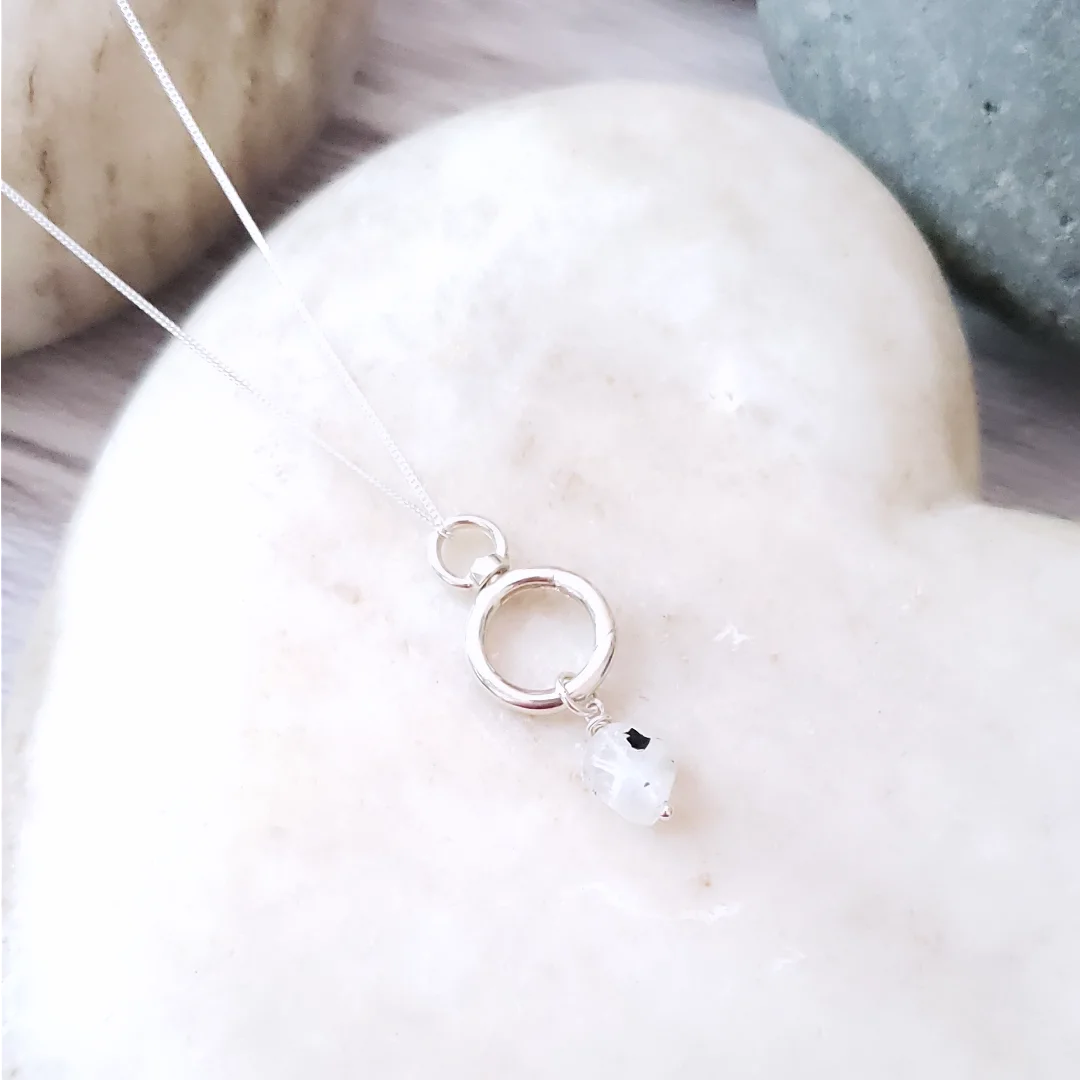 Sterling silver and Moonstone necklace