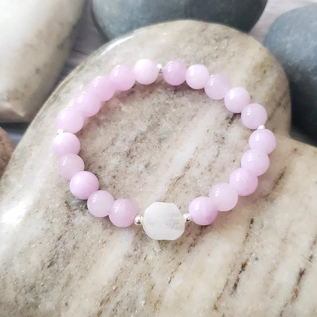 Kunzite and Moonstone