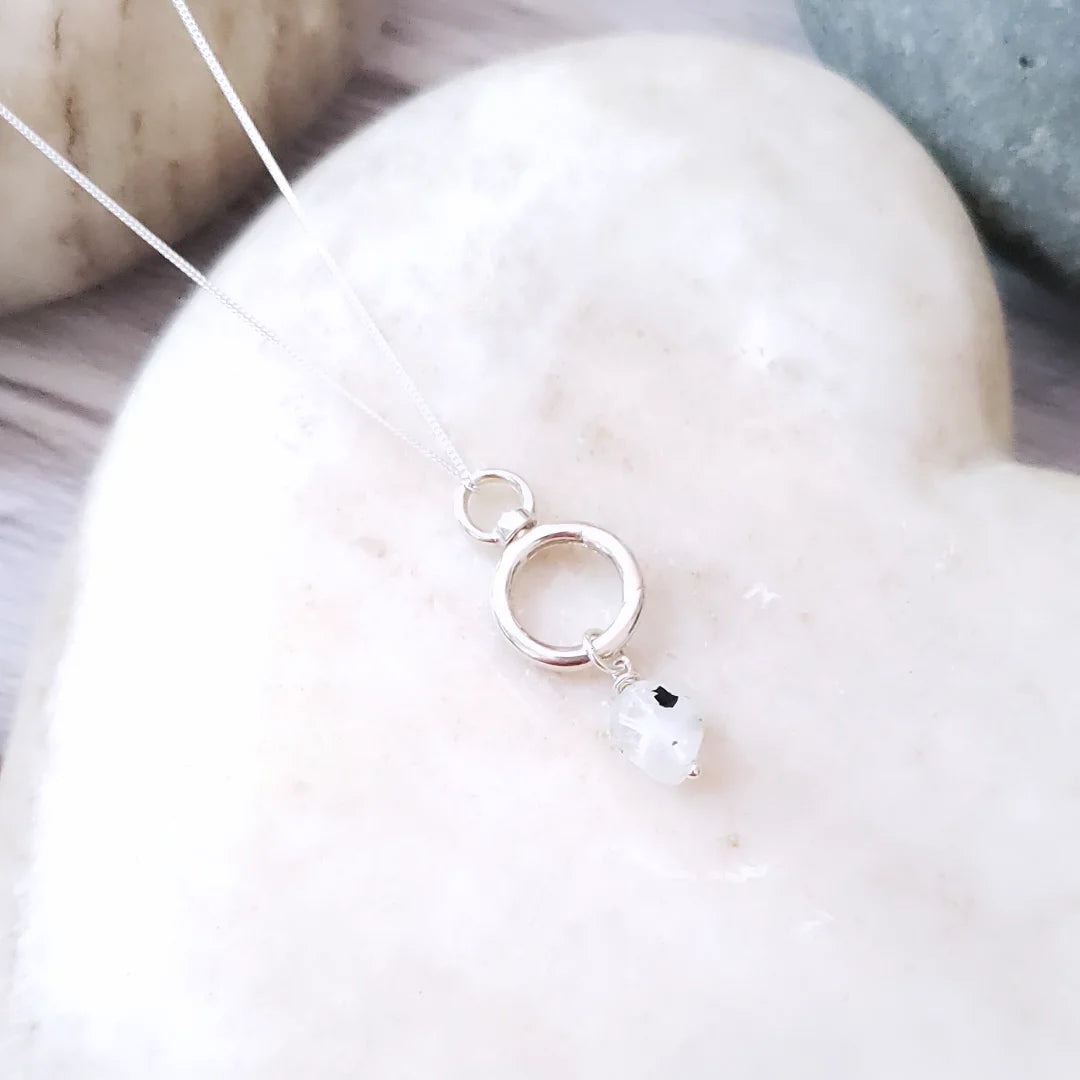 Sterling silver and Moonstone necklace