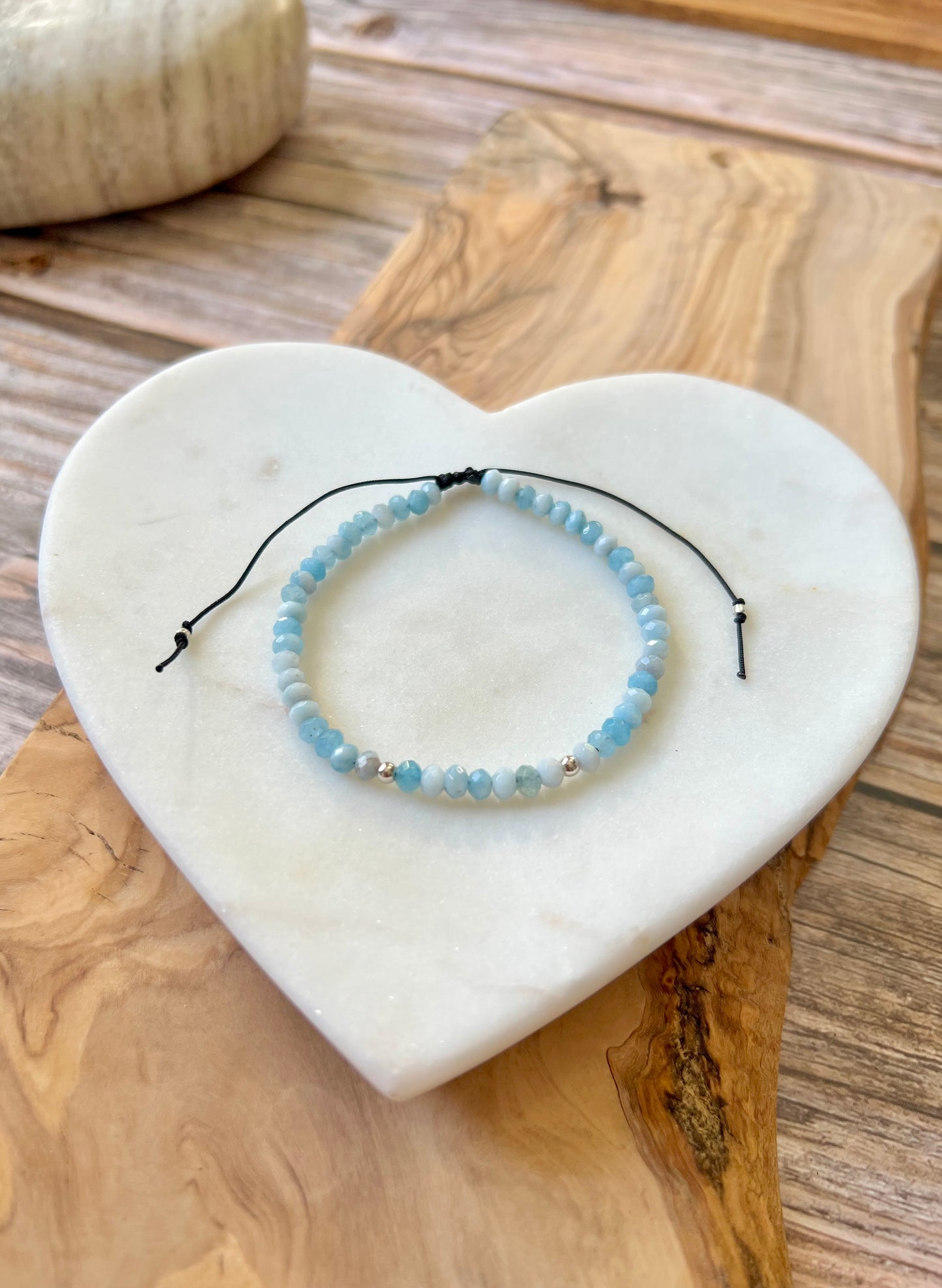 4mm gemstone stacking bracelet