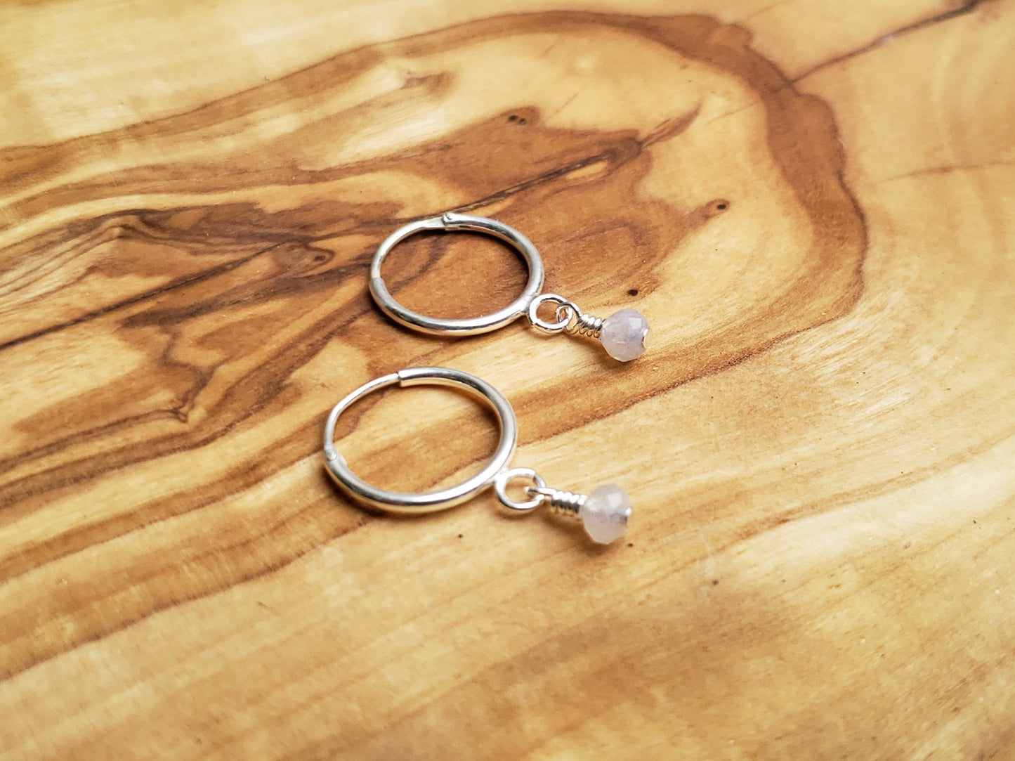 Sterling silver hoops