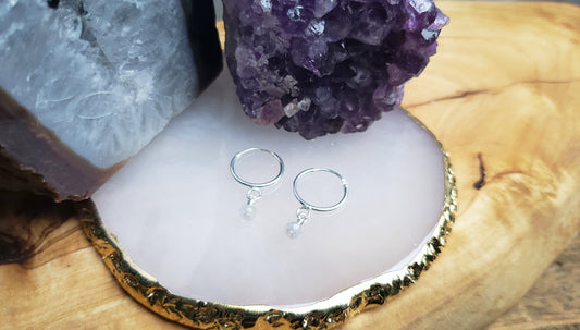 Sterling silver hoops