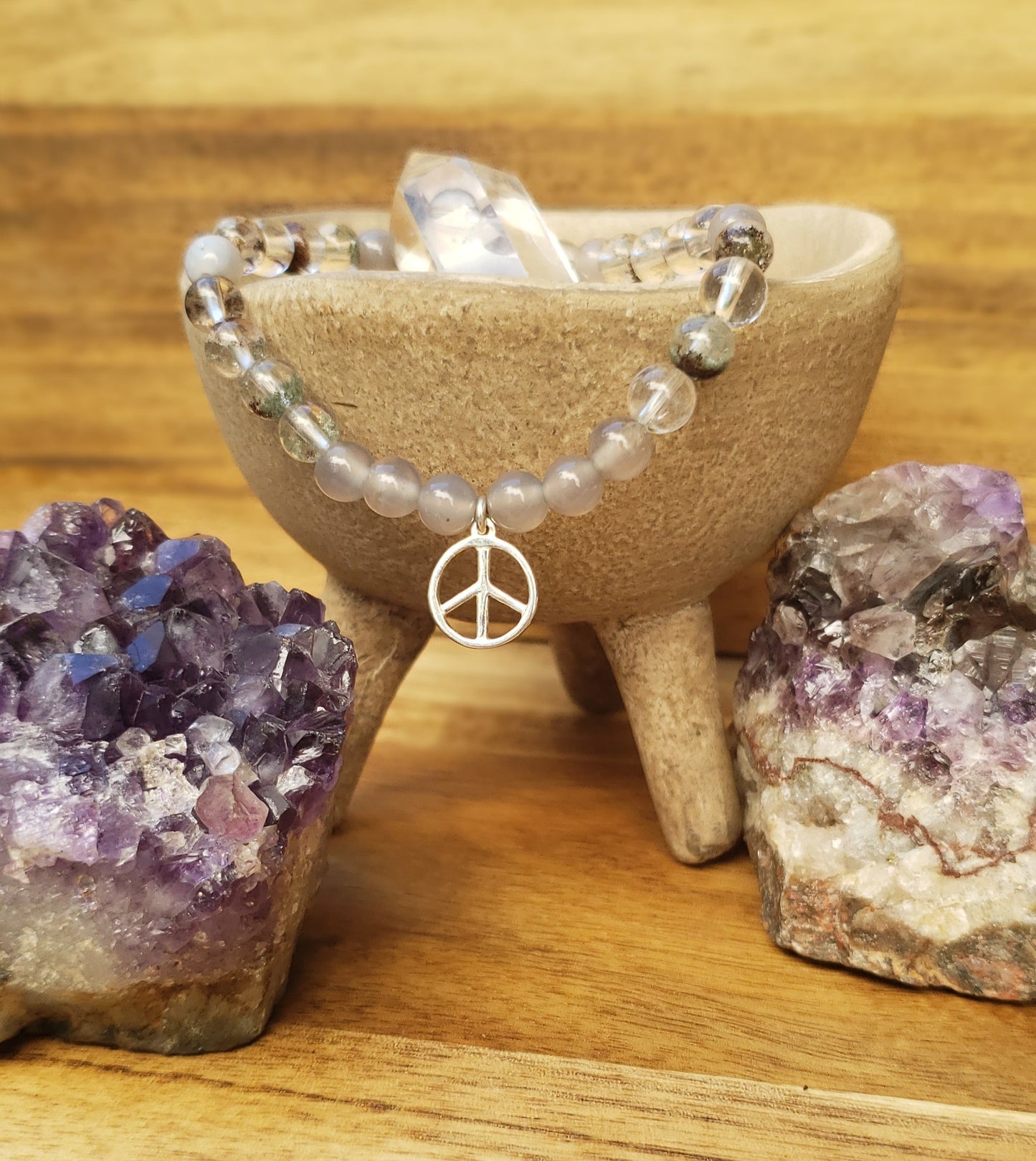 Peace sign bracelet