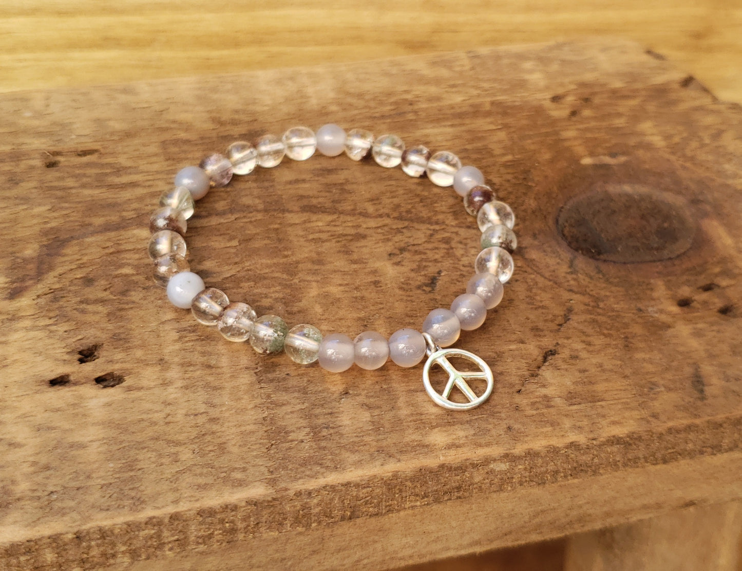 Peace sign bracelet