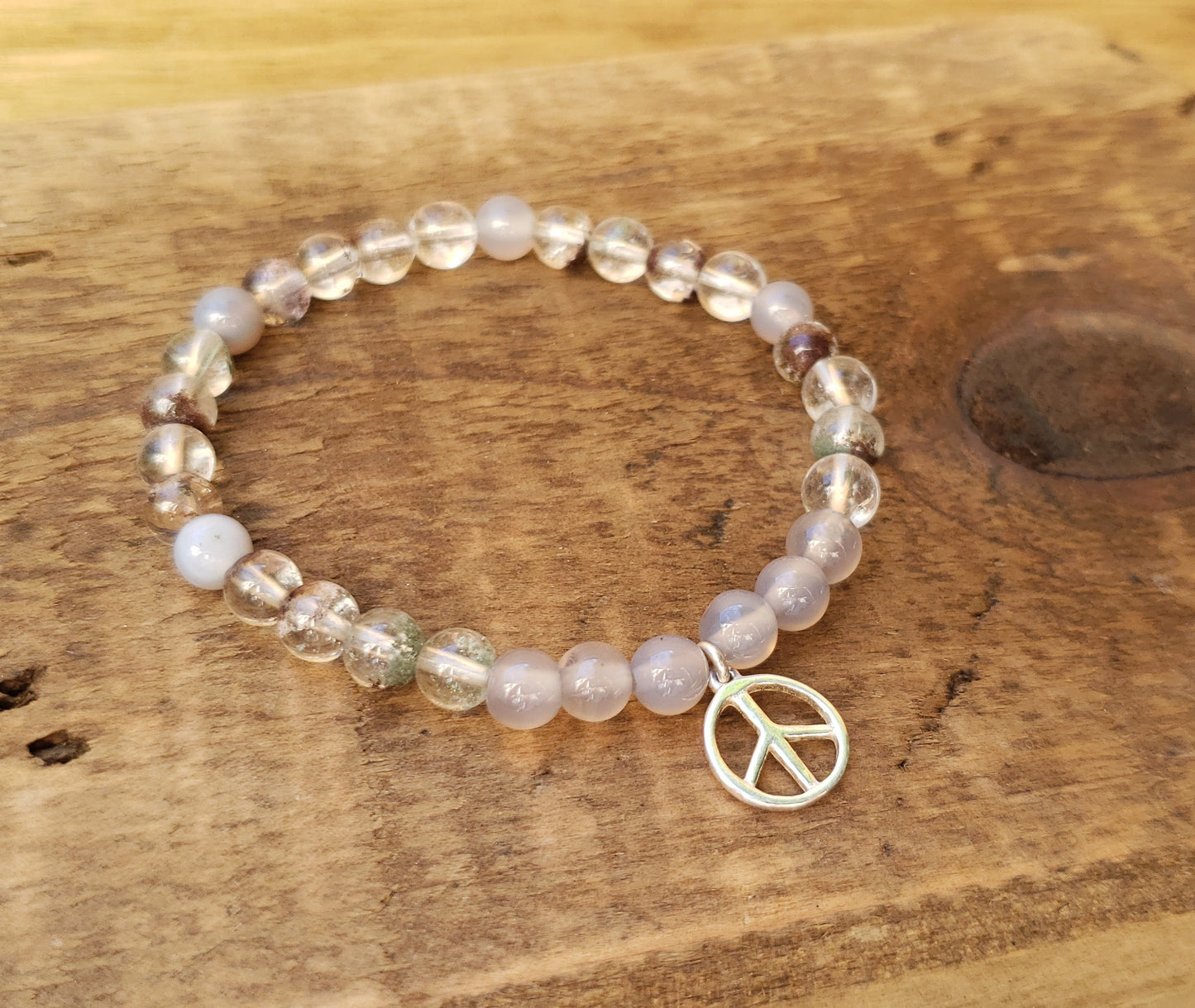 Peace sign bracelet