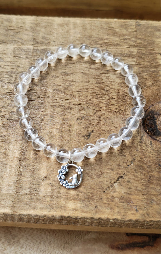 HSDR fundraising item! Crystal quartz bracelet