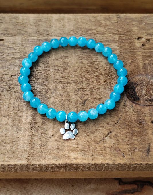 HSDR fundraising item! Bright blue apatite bracelet