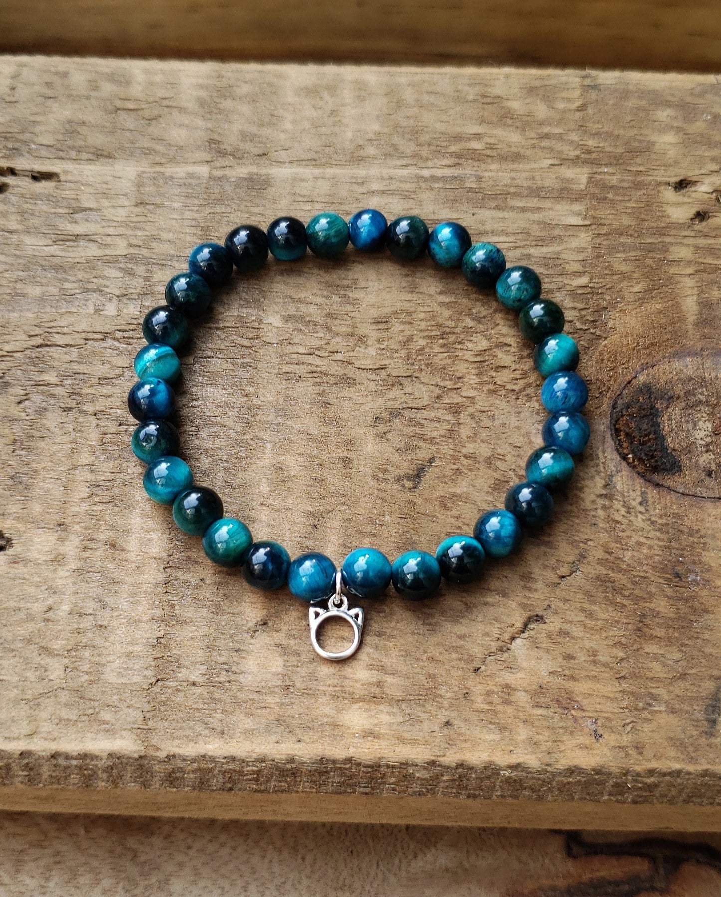 HSDR fundraising item! Childrens blue tigers eye bracelet