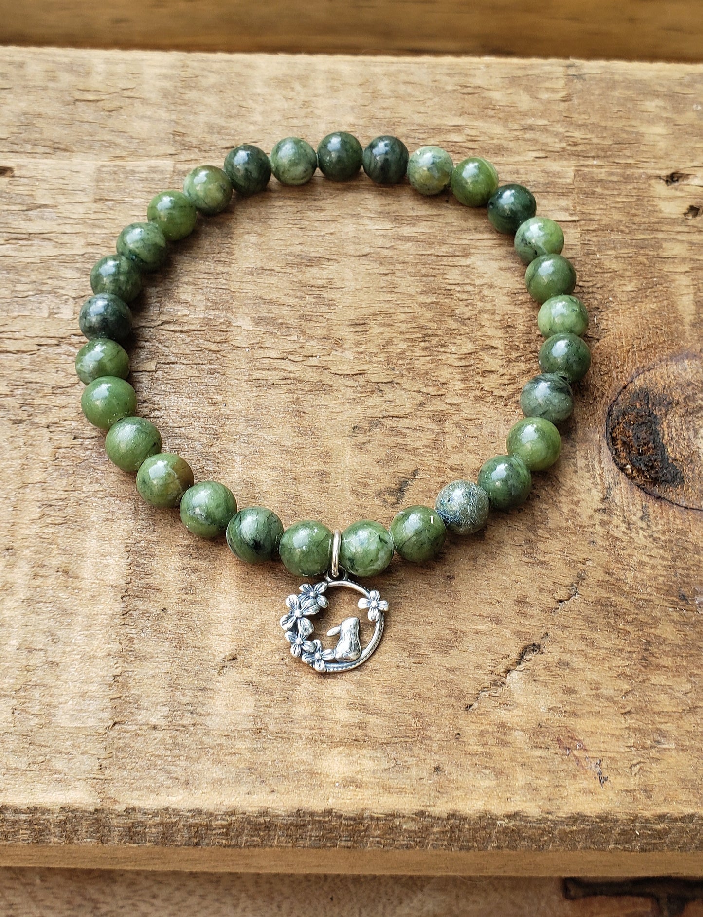 HSDR fundraising item! Green jadeite bracelet