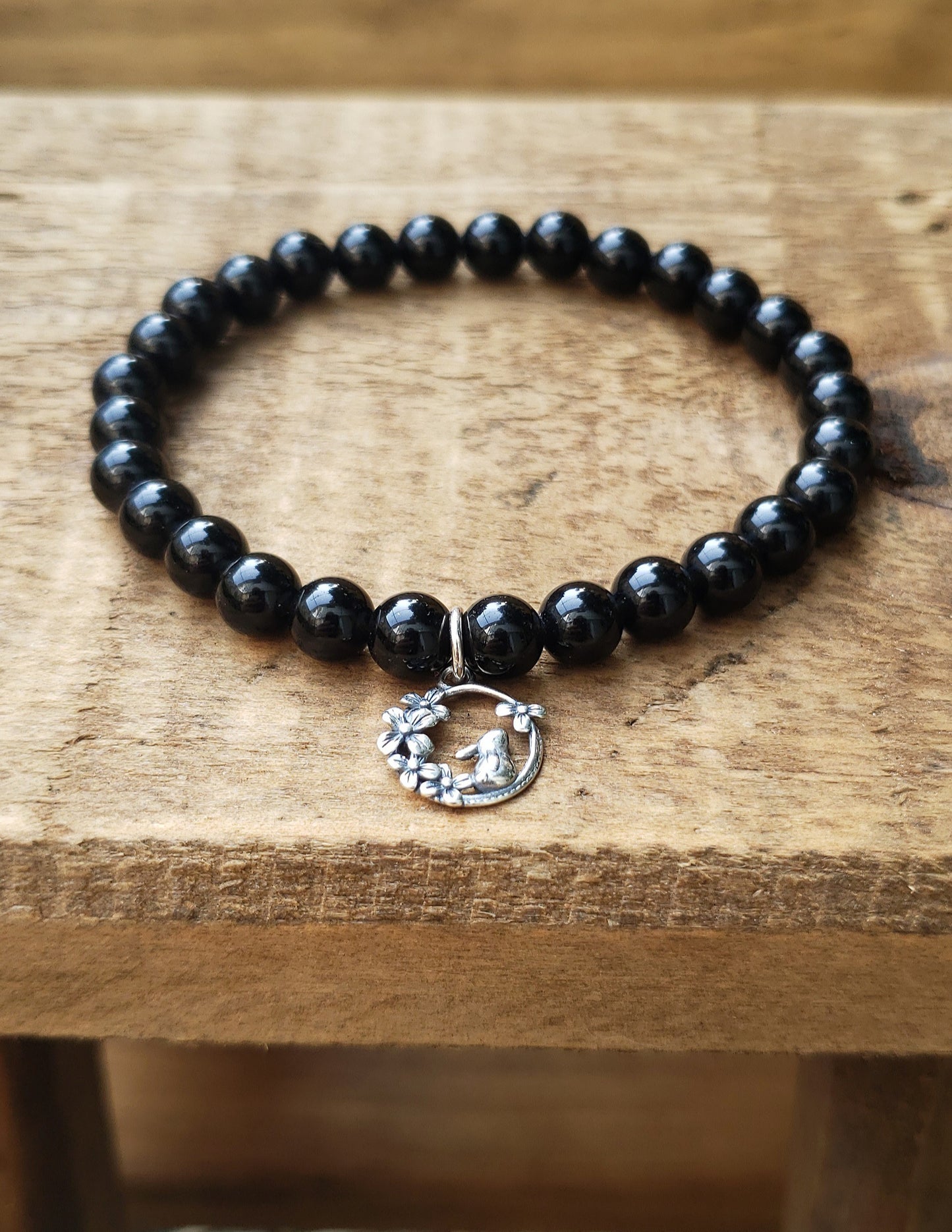 HSDR fundraising item! Black obsidian bracelet