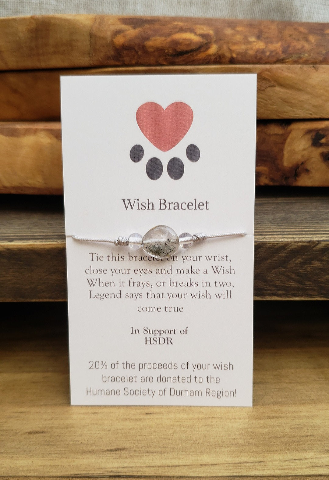 HSDR fundraising item! Wish bracelet