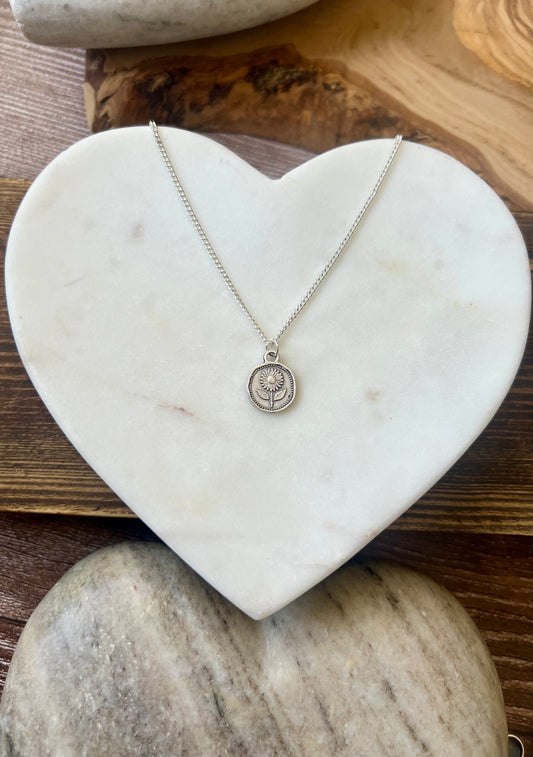 "Coin" Necklace~ Sunflower