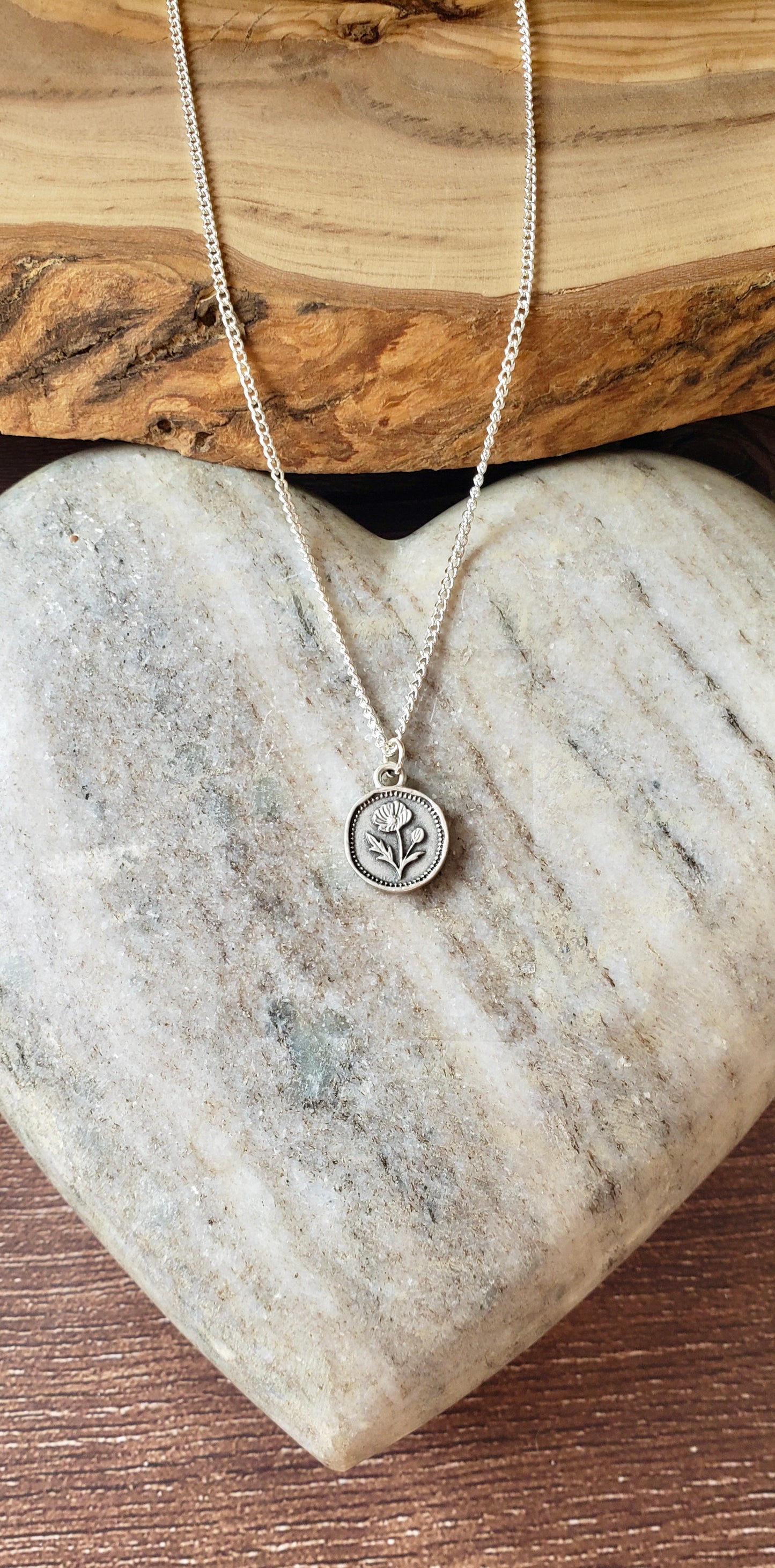 "Coin" Necklace~ Poppy