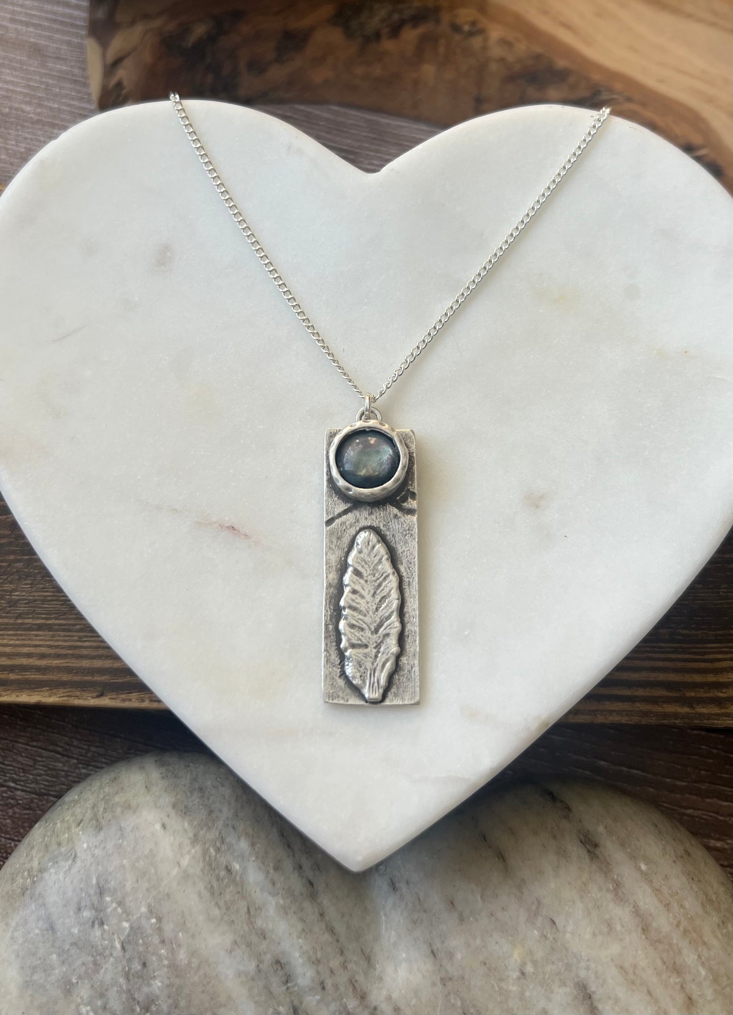 Aurora borealis necklace~ Mountain tree