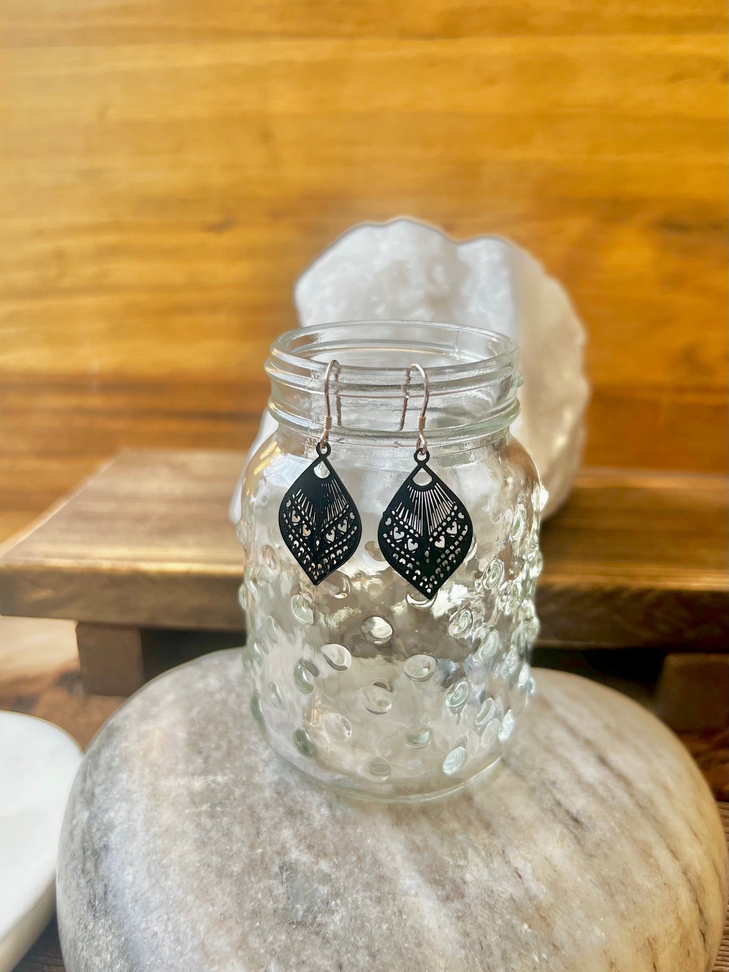 Lightweight filigree earrings