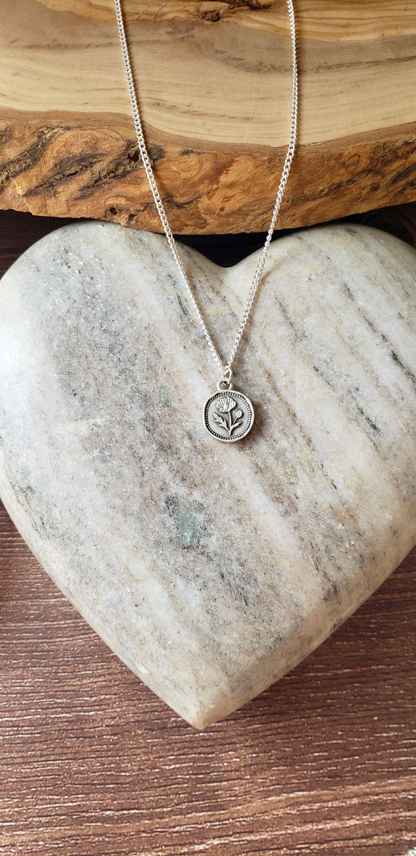 "Coin" Necklace~ Poppy