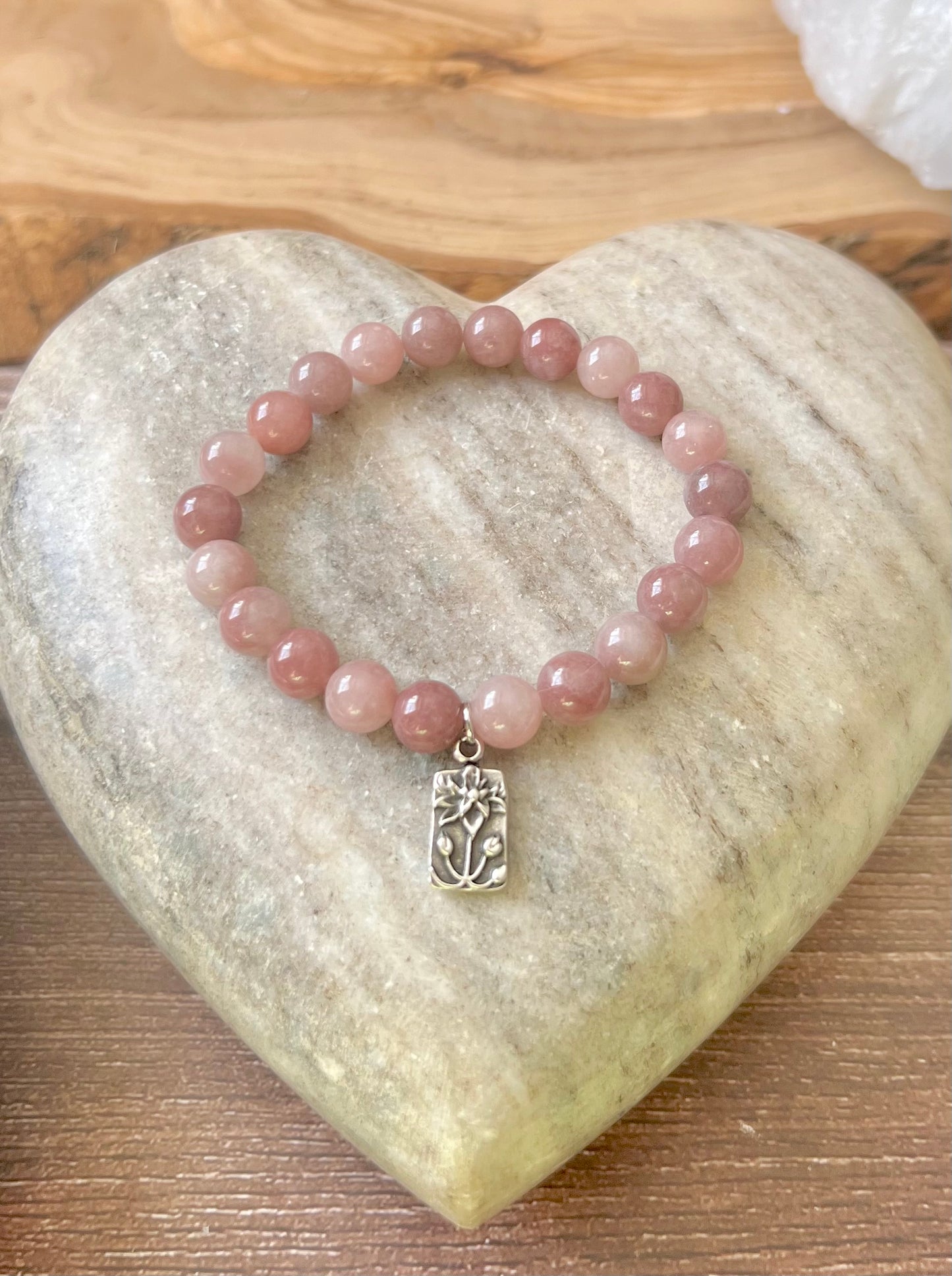Pewter lotus~ sunstone