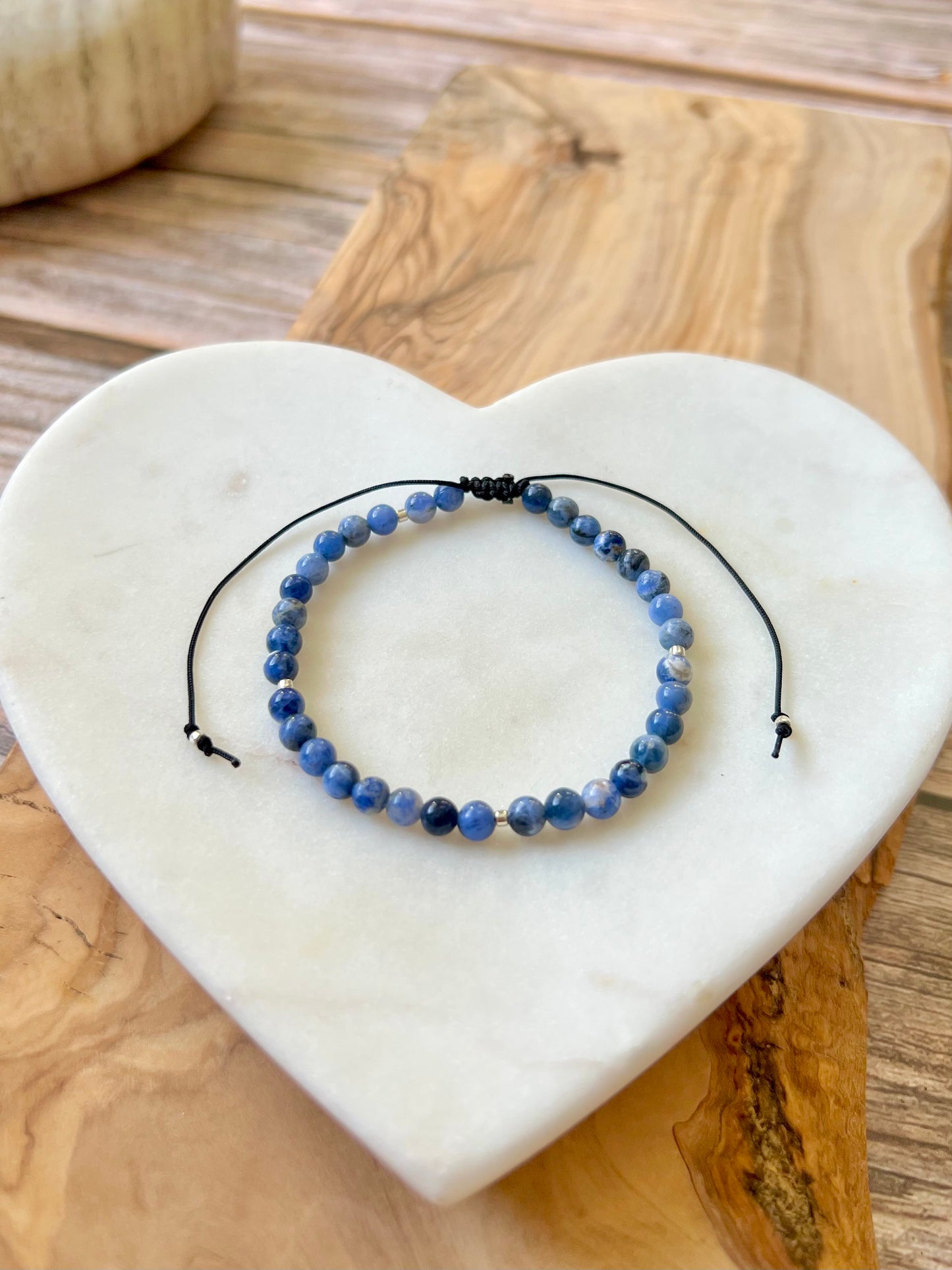 4mm gemstone stacking bracelet