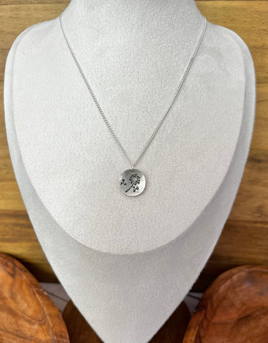 Dandelion necklace