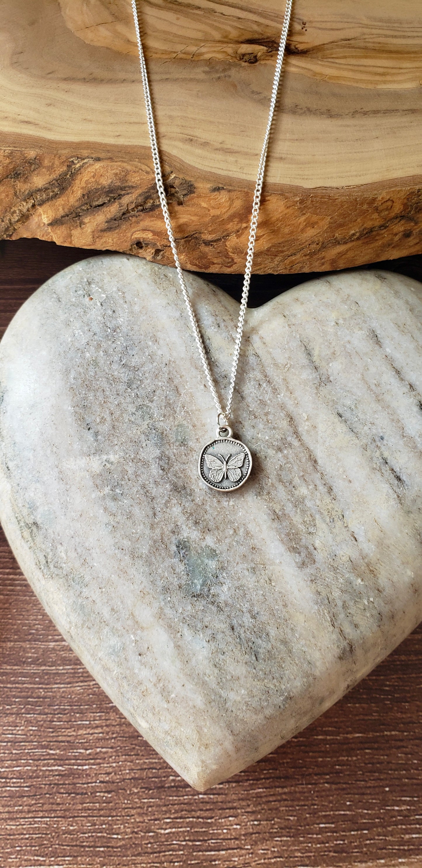 "Coin" Necklace ~Butterfly