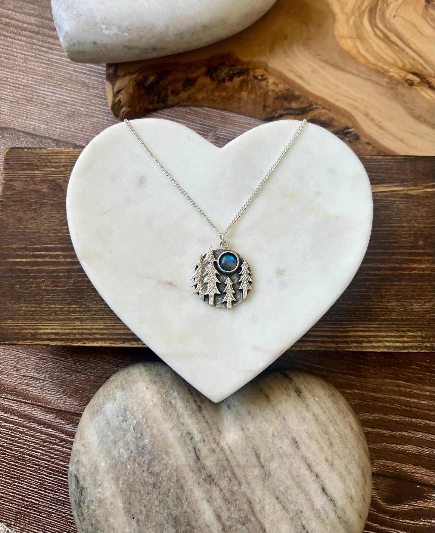Forest moon necklace
