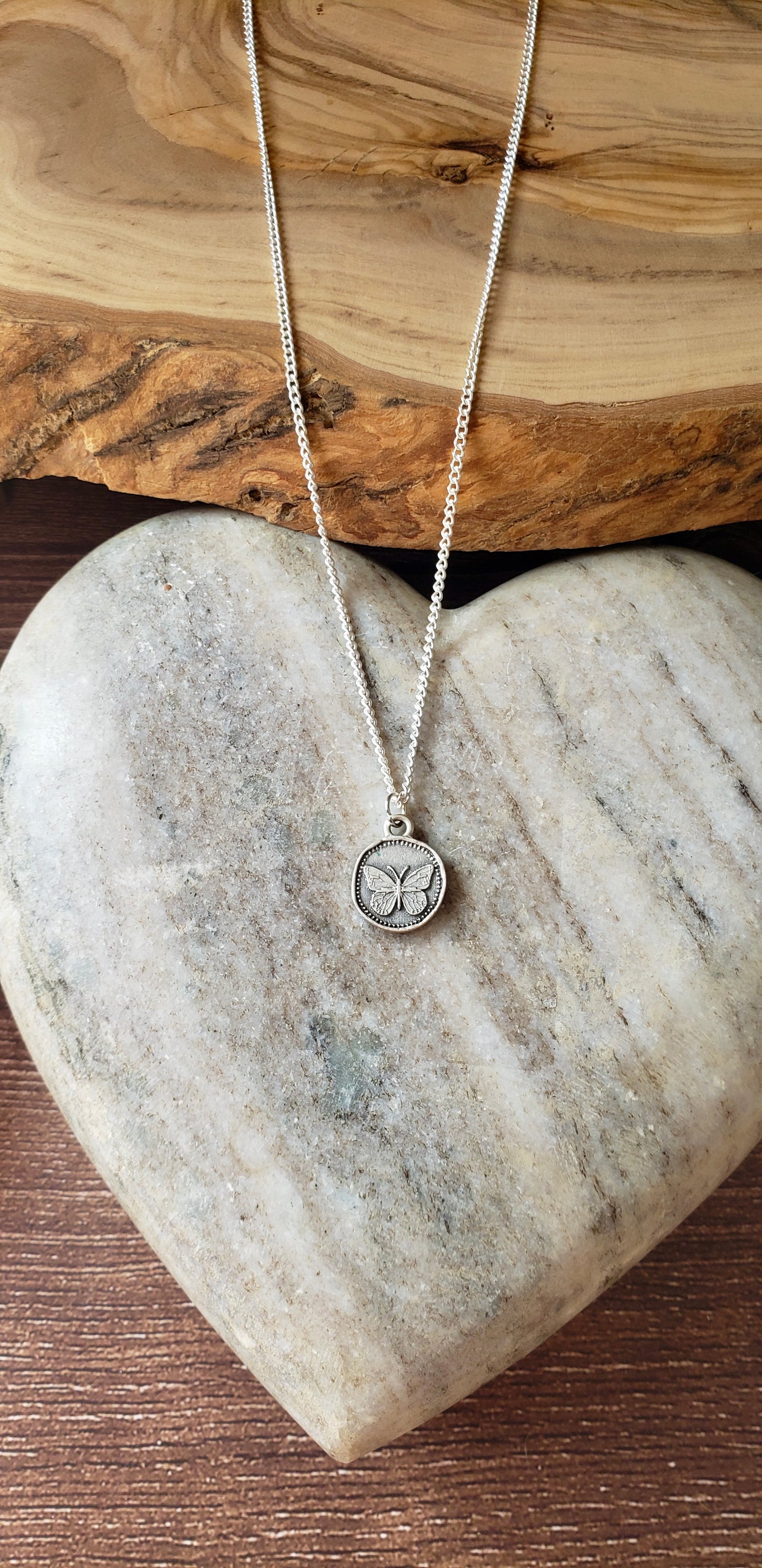 "Coin" Necklace ~Butterfly