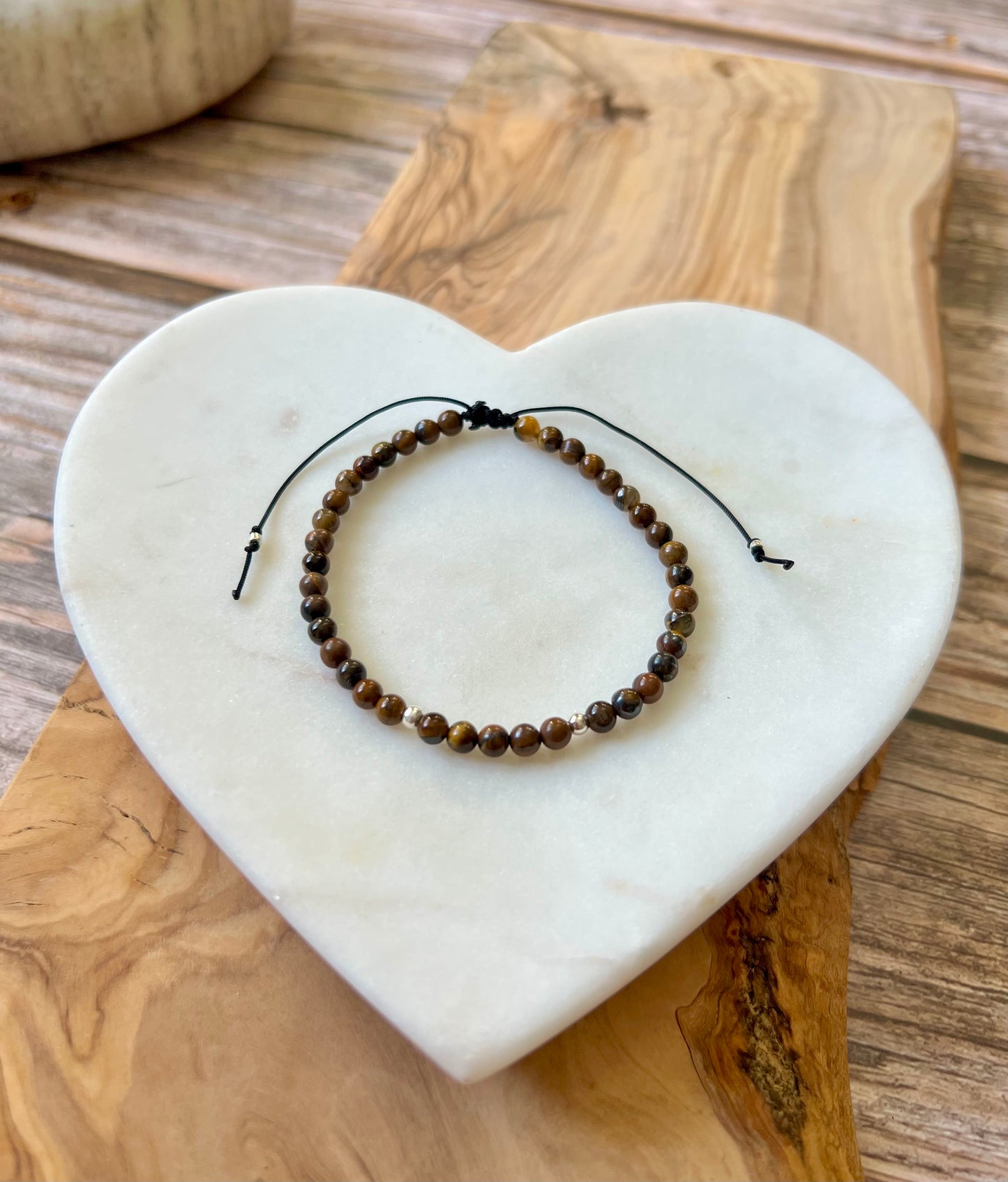 4mm gemstone stacking bracelet