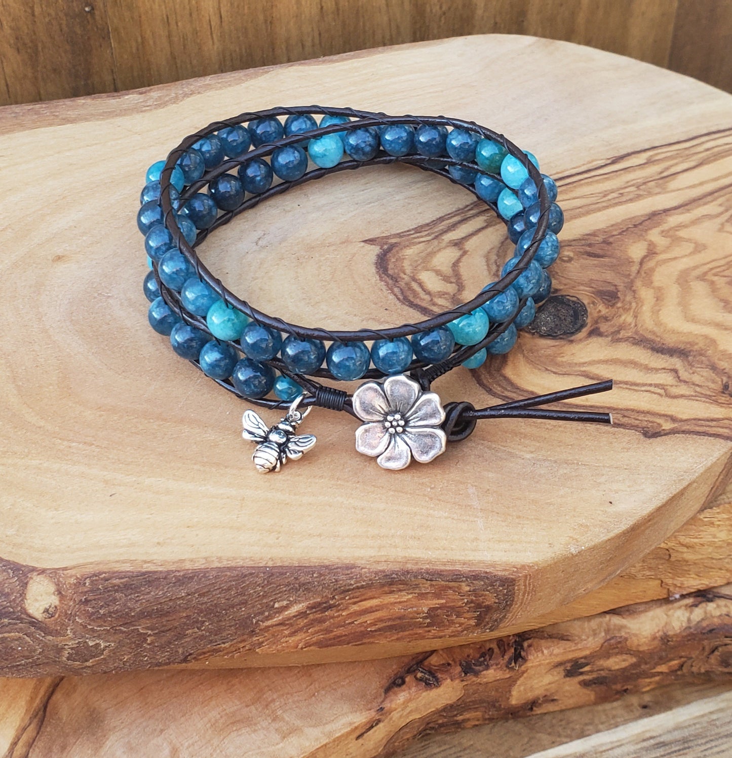 Double wrap bracelet- pollinator