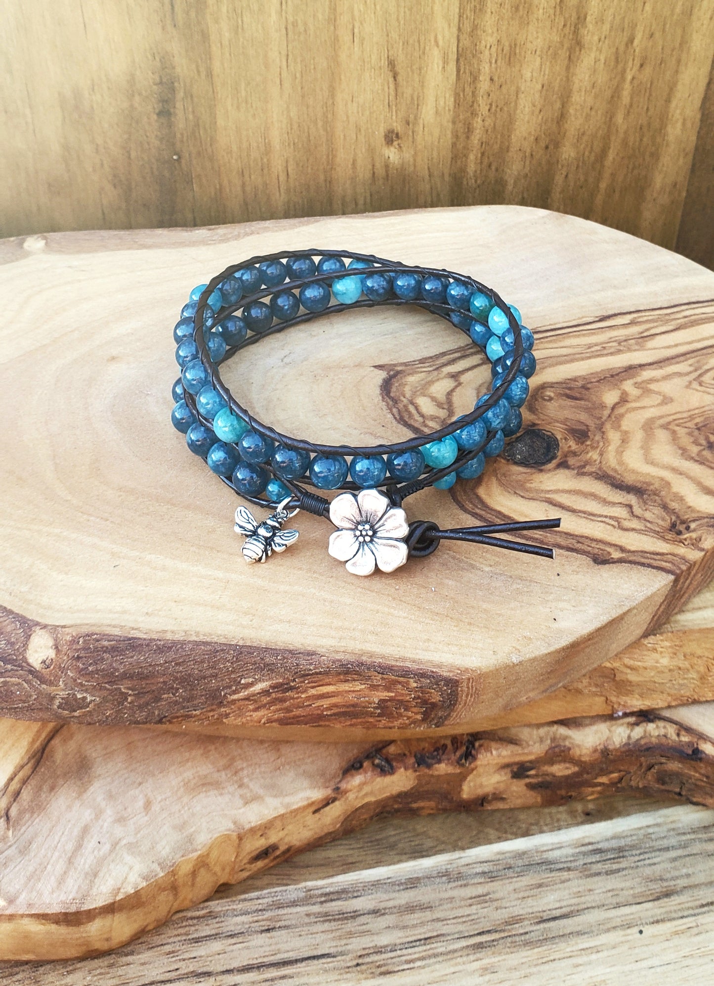 Double wrap bracelet- pollinator