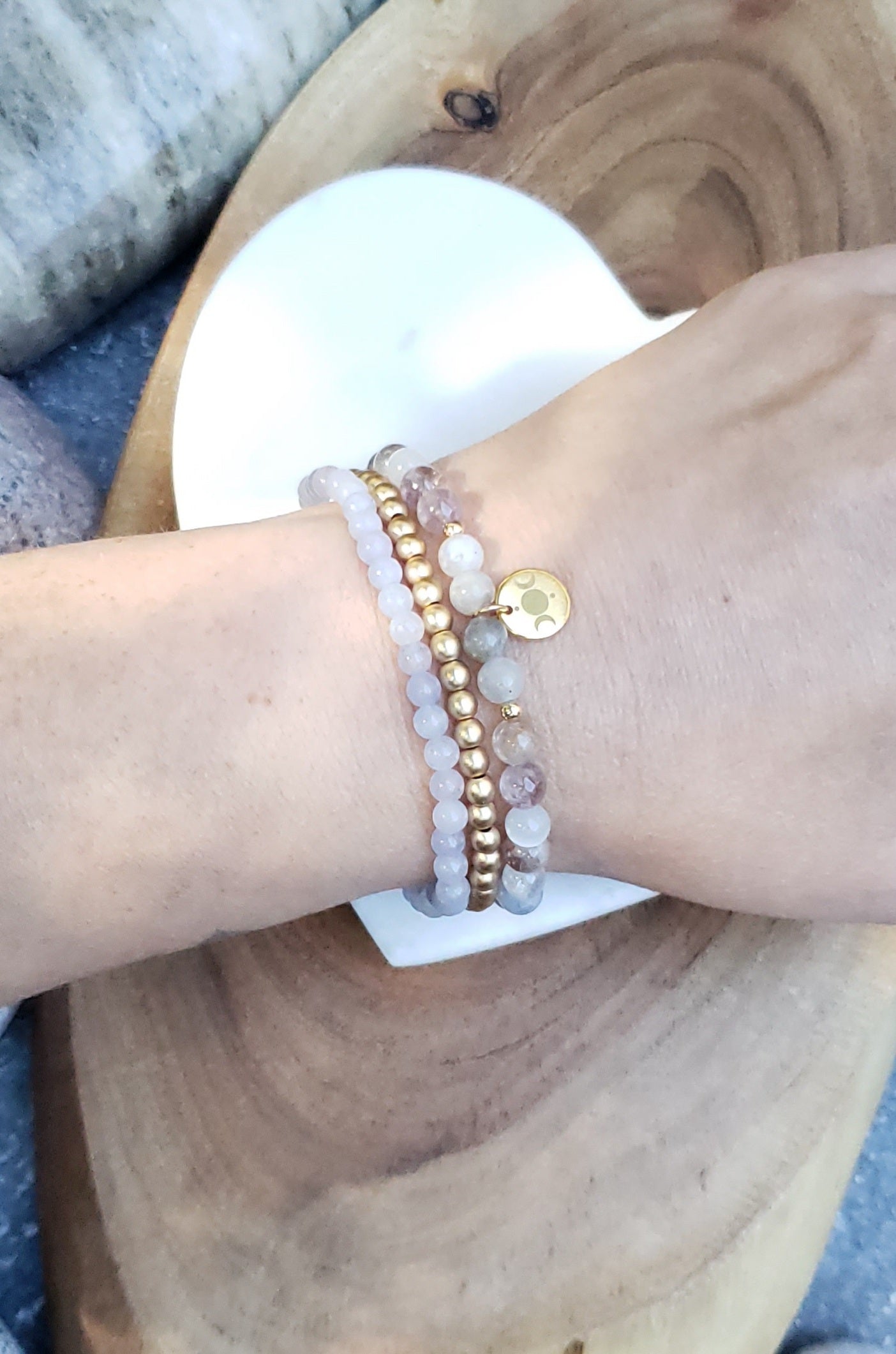 Moon phases- gold