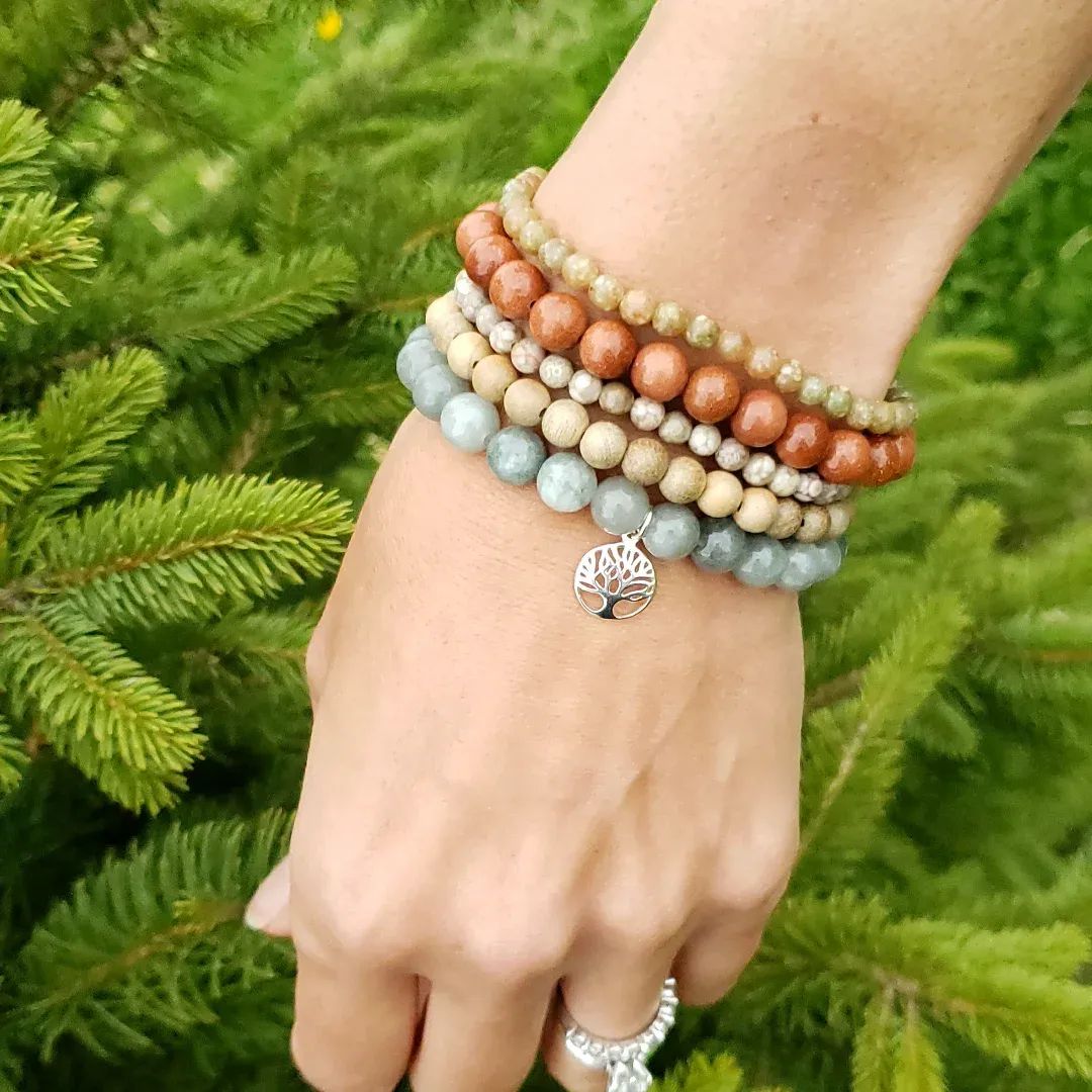 Bracelet stack~ tree of life
