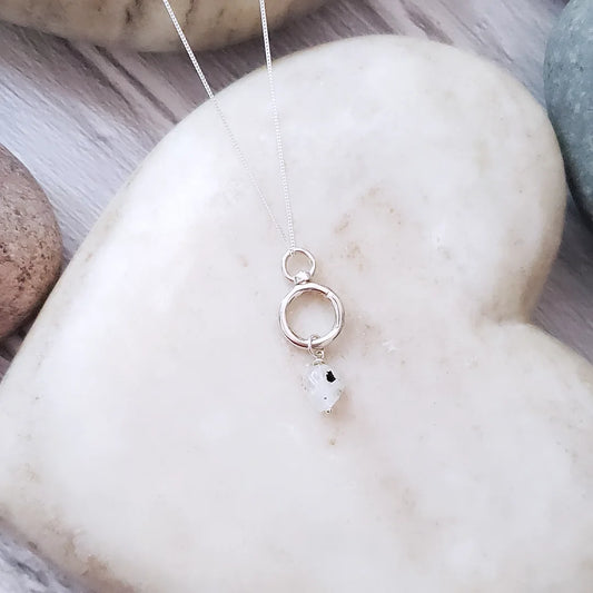 Sterling silver and Moonstone necklace