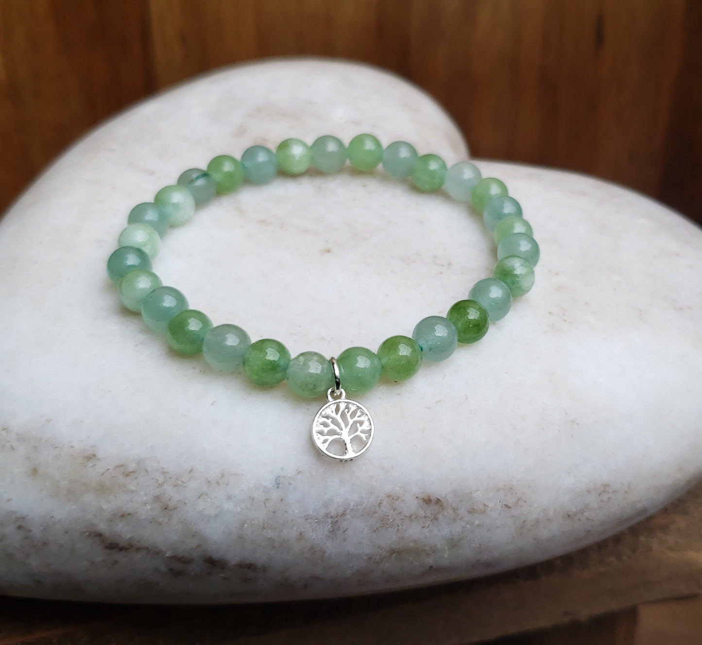 A Tree of life bracelet- green aventurine