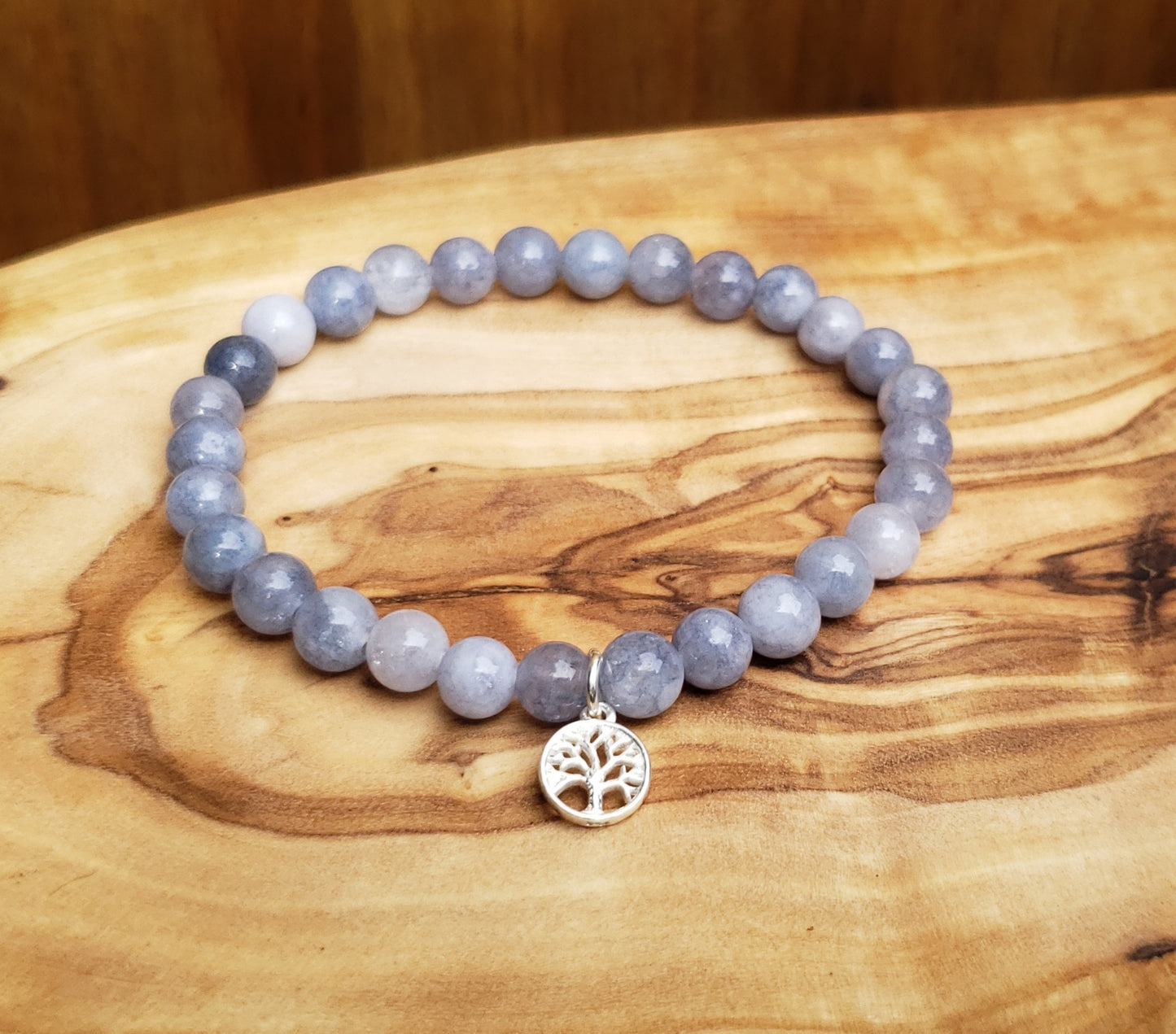 A Tree of life bracelet- aquamarine