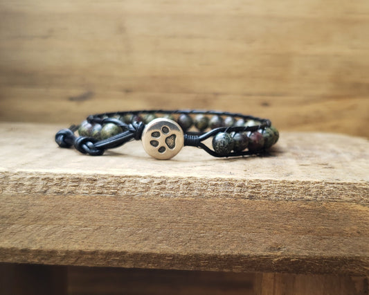 HSDR fundraising item! Bloodstone wrap bracelet